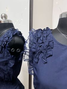 Navy Blue Designer Top