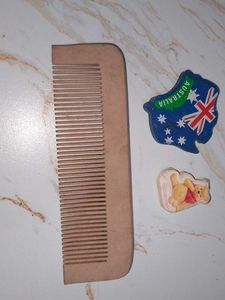 Wooden Comb & Eraser