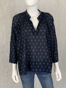 H&amp;M Printed V-Neck Blouse