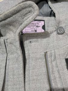 Girls Long Jacket With Cap M Size