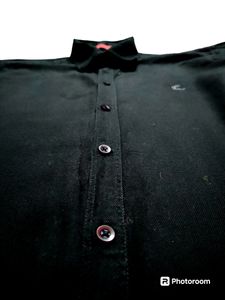CLOCK Pure Black Semi-Formal Shirt