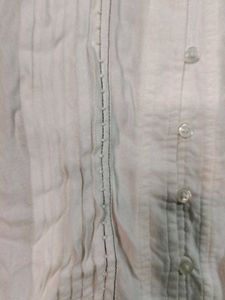 Vintage White Ruffle Blouse