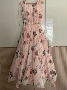 Floral Printed Georgette Gown