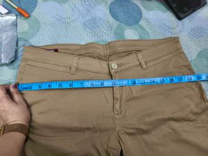 Cantabil Khakhi trouser for women in 34 waist