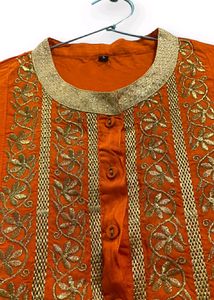 Orange Kurti ✨🧡