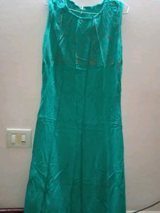 Orange And Light Green Jacket Kurta Set