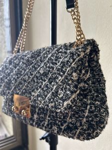 Tweed Chain Shoulder Bag
