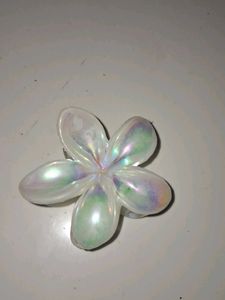 Iridescent Flower Hair Clip