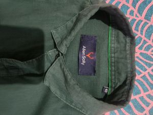 Allen solly casual shirt, size-40,slim, solid, cut