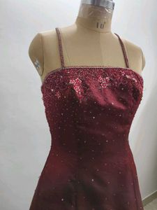 Elegant Maroon Gown