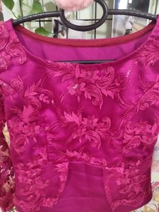 Elegant Pink Lace Blouse
