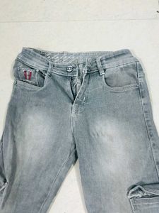 TOMMY HILFIGER Men Grey Cargos Jeans