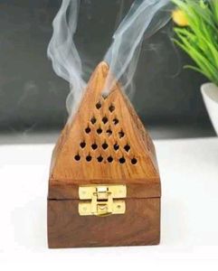 Totally New Unused Pyramid Wooden Dhoop Stand