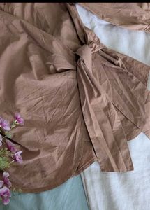 Wrap Blouse with Tie Waist