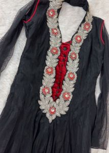 Elegant Black Anarkali Suit