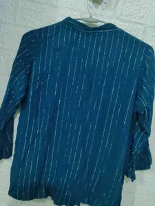 Elegant Teal Embellished Top