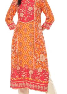 Beautiful Orange Straight Kurta