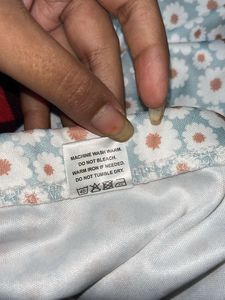 * REDUCED* Pretty Floral White And Sky Skirt
