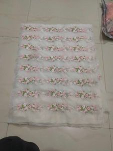 Floral Embroidered Tulle Fabric