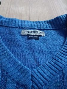 Cute Blue Knit Sweater