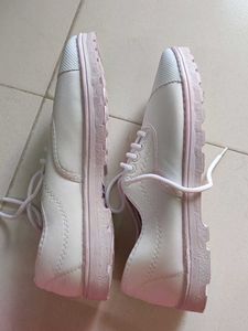 🆕 White School Shoes