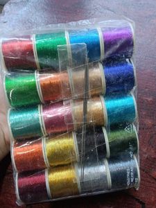Metalic Zari Thread and Aari Needles