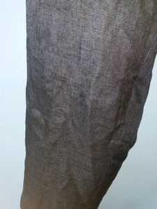 Designer Navy Blue Polycotton Pant - Size 40 | Wor