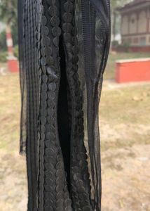 KAZO Women Black Mesh Bodycon Dress