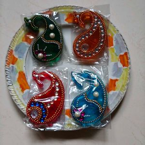Colorful Paisley Sindoor Boxes