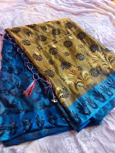 Today Only🎉Unused Saree With Blouse (Women's)