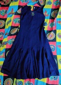 Vintage Blue Sleeveless Dress
