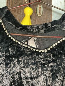 Velvet Rhinestone Dress XXL