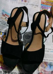 Black Heeled Sandals