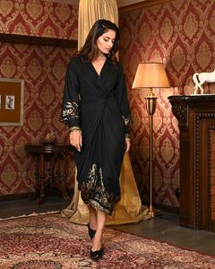 Elegant Black &amp; Gold Dress