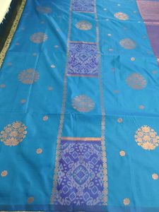 Elegant Blue Soft Silk Saree