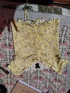 Yellow Floral Top