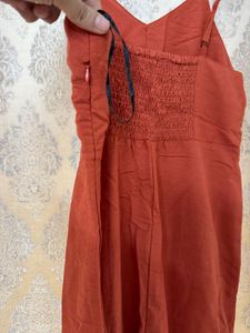 Women Rust Maxi Dress