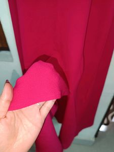 Beautiful Party Wear Pink Gown Floor Touch