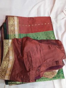 Silk With Green Border