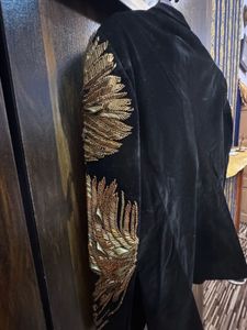 Embroidered Velvet Jacket