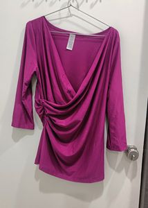 Purple Wrap Top 💜
