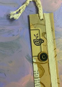 Coffee Brown Handmade Bookmark