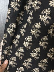Kurti +pank Black Floral