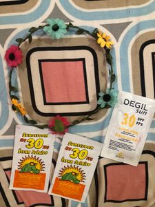 Tiara And Sunscreen (three Pouch)