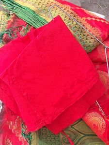 res &amp; green  &amp; Gold Fabric