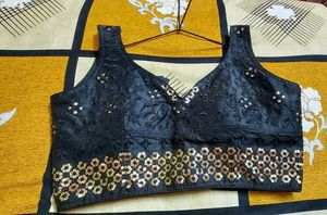 Black Embellished Blouse