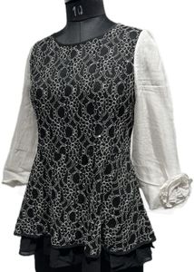 Elegant Black &amp; White Top