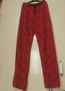 Red Patterned Lounge Pants