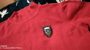 Coral Knit Mock Neck Top women