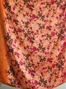 Floral Print Saree Fabric
